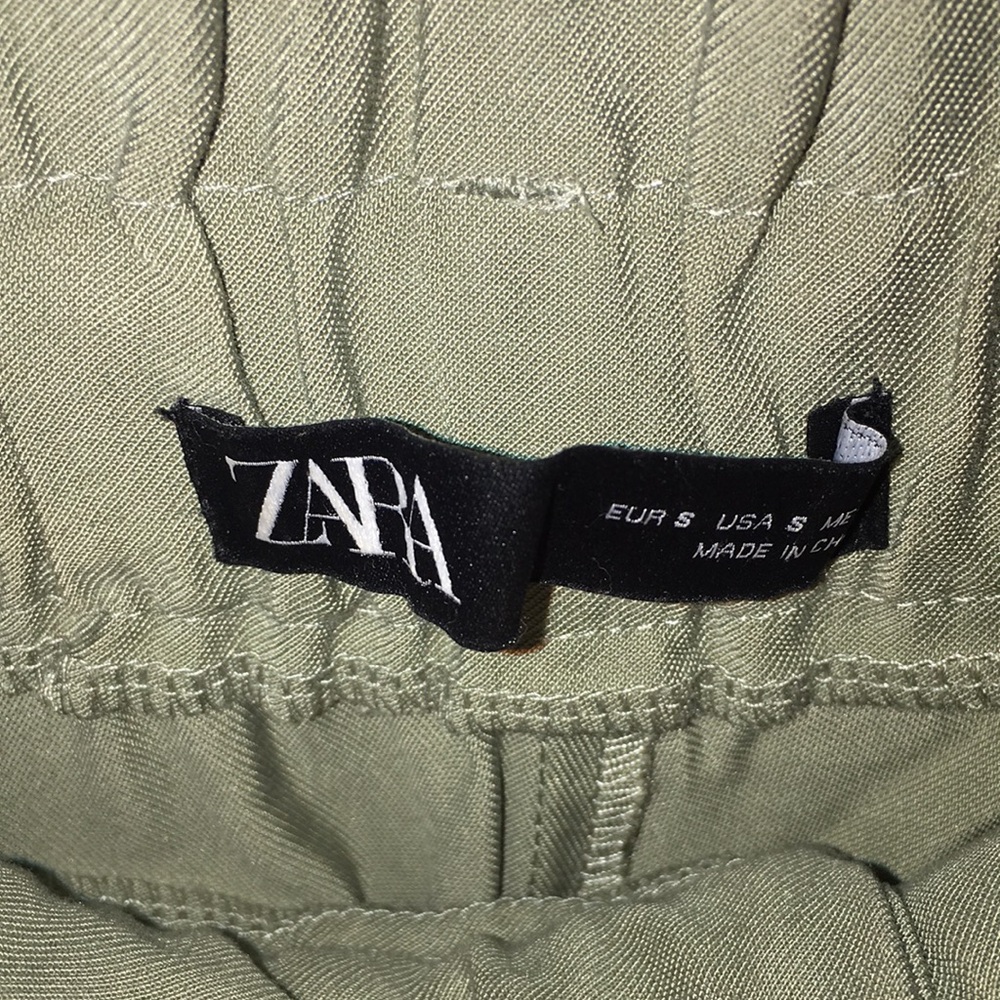 Zara Trousers | Sage Green | Size S - Picture 4 of 6